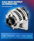 Automotive Alternator Replacement 12V 160A CW S6 11240N in silver, shown with pulley and connectors