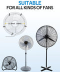Outdoor Misting Fan Kit For Patio And Backyard Cooling With A 16.4 Foot Misting Line Five Brass Nozzles And Three Quarter Inch Brass Adapter attached to various fan types