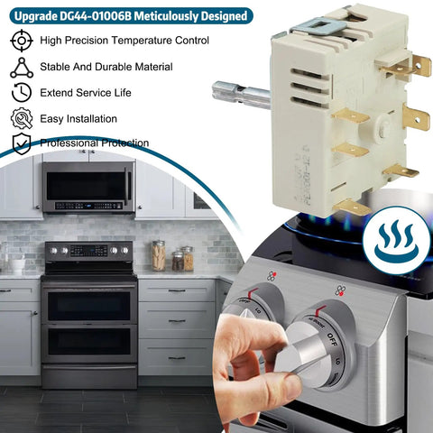 Dual Infinite Switch Replacement For Range Oven Surface Element Control Easy Install No Fuss Heat Regulation