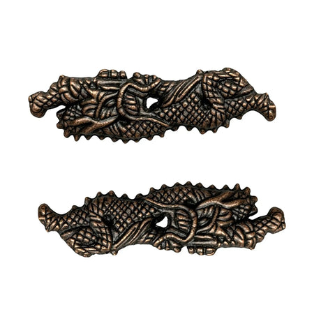 Dope Anti Rust Metal Alloy Menuki Tsuka Fitting Ornament For Katana Wakizashi And Tanto Handles with dragon design