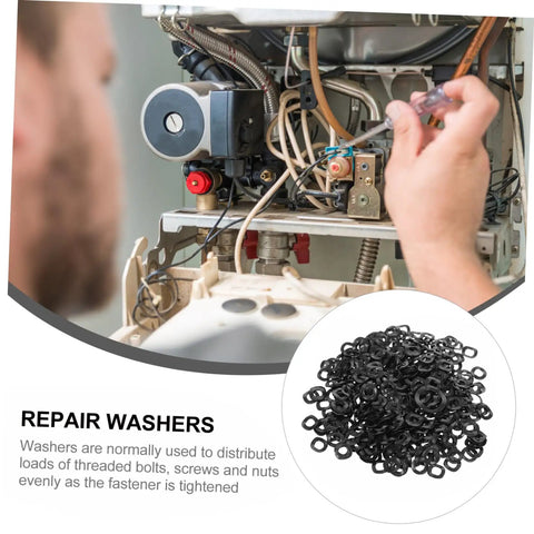 500 Piece Wave Washer Set For Automotive, Marine, And Home Appliances, Compression Spring Washers That Stop Loosening, Provide Elastic Buffering, Secure Electrical Connections, Heavy Duty And Easy To Install No Fuss on appliance repair washers