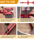 Heavy Duty Aluminum 4 In 1 Router Milling Jig For Zero Hassle Grooves And Flawless Circle Cuts setup instructions on wood.
