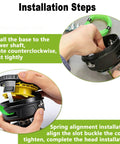Quick Load Weed Eater Head Replacement For Most Trimmers With Counterclockwise Spin Easy Install Universal Fit instruction steps