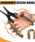 Do It All Automatic Self Adjusting Wire Stripper Cutter And Crimper For Electrical Wires From 8 AWG To 30 AWG 8 Inch Handy Multi Tool