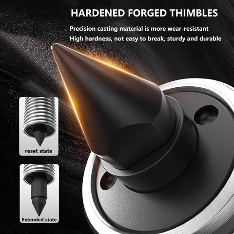 Close-up of hardened forged thimbles in Beefy 3 Jaw Bearing Puller Kit With 6-Inch Chuck Vertical And Horizontal Pullers