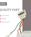 Close-up of Refrigerator Evaporator Fan Motor Replacement For GE Keeps Your Food Fresh Smooth Airflow OEM Part.