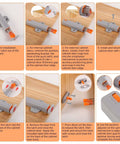 Installation steps for Heavy Duty Push To Open Door Latches For RV Cabinets And Closets Non Magnetic Touch Release Opener 4 Pack