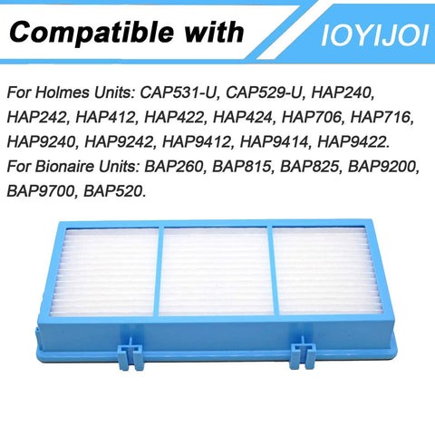 Replacement Filter Set For Holmes Aer1 And Bionaire Purifiers With Four Filters And Eight Booster Pre Filters HAPF300AH U4R NUC Compatible