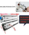 Heavy Duty Drawer Slides With Lock 16 Inch Full Extension Metal Glides showing 2mm steel thickness and extension range