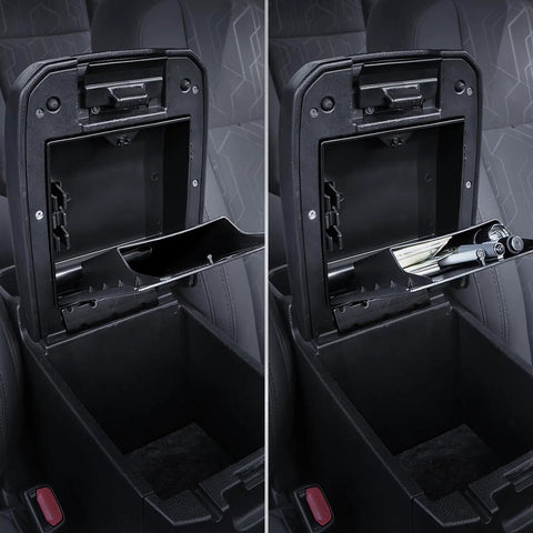 Center Console Organizer For Tacoma Gen 3 2016 2023 3 Piece Tray Set With Custom Fit Design inside truck interior