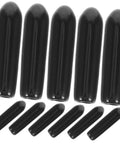 200 Pack Black Plastic Dishwasher Rack Prong Tip Covers Heavy Duty Replacement Caps for kitchen utensil baskets