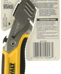 Heavy Duty Retractable Utility Knife With Rugged Metal Body Quick Access Button For Easy Blade Changes Built In Blade Storage