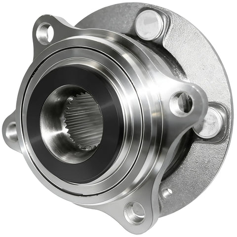 Front view of Front Wheel Bearing And Hub Assembly With 5 Lugs For Hyundai Sonata Tucson Optima Sportage And Nexo Low Runout