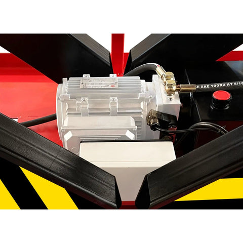 Legit Heavy Duty Electric Hydraulic Tandem Lifting Table With Double Scissor Action Bringing Serious Grit To Your Shop As An Awesome 17600 Pound Capacity Platform That Will Absolutely Crush Any Job Without Missing A Beat