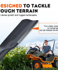 3-Pack High Lift Mower Blades 6-Point Star Set For Cub Cadet ZT1 54 Inch Cutting Deck Lawn Mower, blade on rugged terrain