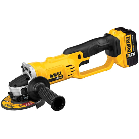 20V Max Cordless Tool Combo Kit With Drill Driver, Grinder with ergonomic handle, attached battery on white background