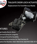 Rear Liftgate Lock Actuator Replacement For Ford Escape 2009 To 2012 Mazda Tribute 2008 To 2011 Mercury Mariner 2009 To 2011