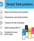 Wireless All-In-One Printer With Refillable Ink Tanks, 2 Years Of Ink Included, No-Fuss Auto Document Feeder overview