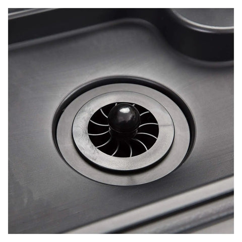 Drain section of Heavy Duty Portable Parts Washer, compact design for efficient cleaning of tools and engine parts.