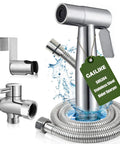 Handheld Bidet Sprayer For Toilet With Stainless Steel Build And Adjustable Water Pressure Easy Install bathroom kit