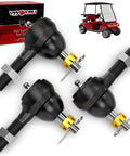 Club Car DS Tie Rod Ends Kit With Grease Fitting for 1976-2008 gas and electric golf carts, showing three replacement ball joints.