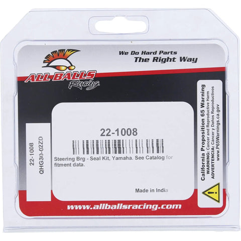 Steering Stem Bearing Seal Kit For Yamaha packaging with barcode and branding