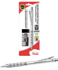 GraphGear 1000 Mechanical Drafting Pencil 0.5mm Pro Grade Workhorse With Lead Hardness Indicator in packaging and out view