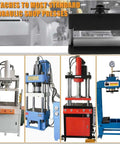 Heavy Duty Press Brake Attachment For 12 To 20 Ton Hydraulic Shop Presses with dual spring design and universal mount.