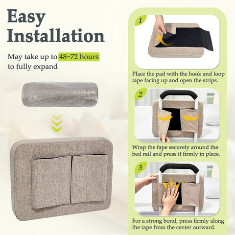 Easy installation guide for Bed Rail Cushion Pad For Elderly Safety And Comfort Without Rails