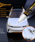 Cavalry Blue 8W2 Touch Up Paint For Toyota Cars Color Matched Scratch Repair Pen shown with car and paint application