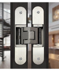 Heavy Duty Invisible Hinge For Wooden Doors, 100kg Load, Rust Resistant 304 Stainless Steel, 3D Adjustable Concealed Hinge, TE 540 Style
