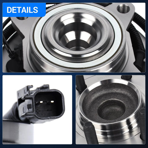Close-up of Front Wheel Bearing And Hub Assembly For 2011 To 2014 Ford Expedition 2011 To 2014 Ford F150 And 2011 To 2014 Lincoln Navigator