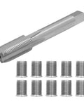 Top Grade M10x1.25 Thread Repair Tool Kit With Stainless Steel Tap And Inserts For Quick Engine Fixes Generators And Gas Pumps No More Replacing Parts, tap and inserts
