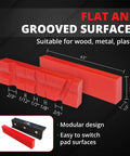 4.5 Inch Soft Vise Jaws With Z Holder, Magnetic TPU Pads, 2 Pairs, Delicate Clamping for Woodworking Metal and Plastics shown