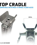 Locking Floor Jack Bar For 3.5 Ton Vehicles, 14 Inch Travel, Lightweight 3 Pound Stand Alternative close-up view