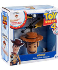 Woody Inspired Toy Story Flying IR UFO Helicopter With Motion Sensing Hover in packaging, hand-controlled toy for ages 6 and up.