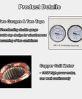 Two gauges and copper coil motor details of Heavy Duty Water Circulating Vacuum Pump With 15L Tank And 90L Flow Rate For Lab Chemistry Tools