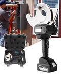 Electric Wire Cutter For Aluminum And Copper Cables Beefed Up Heavy Duty Cable Crimping Tool With Brushless Motor shown with case