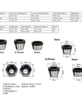 Router Collet Replacement Kit Carbon Steel 6mm 6.35mm 8mm With Nut For Trimmer Engraving Machine product dimensions