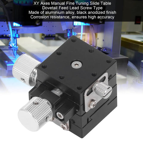 Pro Grade Manual XY Sliding Stage With Dovetail Guide And Lead Screw Fine Tune for precise lab alignment in laboratory setup