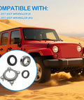 Image of a rear axle bearing and seal kit for 2007 to 2017 Jeep Wrangler JK and JKU with axle shaft seal retainer components.
