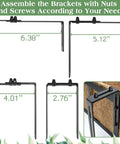 Bracket assembly guide for Heavy Duty 24 Inch Metal Planter Boxes For Windowsill And Balcony Railings With Coco Coir Liners 2 Pack.