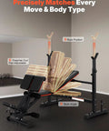 All In One Olympic Weight Bench With Roman Chair Preacher Curl And Leg Extension Foldable 1870 Pound Capacity Wide Bench Press Rack