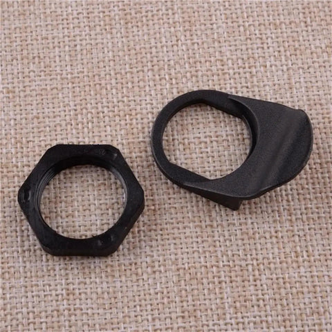 Mounting rings for Push Button Latch Lock Kit With Key For Marine Storage Box Doors, Spring Pop Button Action.