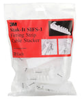 3M Stak-It Cable Furring Strip Stacker SIFS-1 Pack Of 25 in packaging with plastic clips for organizing industrial cabling.