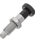 Professional Grade Stainless Steel Indexing Spring Plunger M12 X 1 Point 75 Thread 8 Millimeter with Hex Adjustment Knob