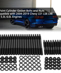 Built Tough Cylinder Head Stud Bolt Kit Featuring 12 Point Design For Chevy Ls1 Ls3 Ls6 4.8l 5.3l 5.7l 6.0l Engines bolts and nuts set on display.