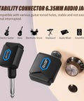 Five Point Eight Gigahertz Wireless Guitar System With Charging Case Pro Grade Dope Low Latency Clean Signal Four Channel Transmitter