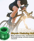 5 Piece M8 Aluminum Alloy Chain Ring Bolts For Bike Crankset Nuts Chainwheel Screws For Road And Mountain Bikes Green With Tough Anodized Finish