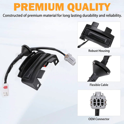 Hatch Release Button Trunk Latch Switch For 2012 2017 Hyundai Veloster 1.6L L4 Plug In Replacement OEM Housing Cable Connector